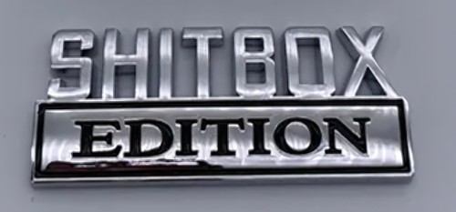 Emblem shitbox edition - emblem, chrome