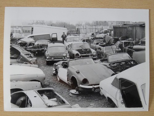 Vintage black white car - &,