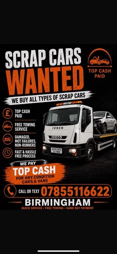 Scrap cars wanted mot - wanted,