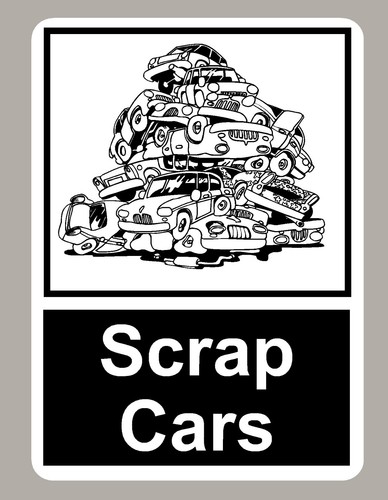 Scrap cars sticker - scrap, choose
