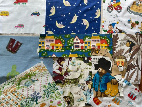 Vintage children fabric - children’s,