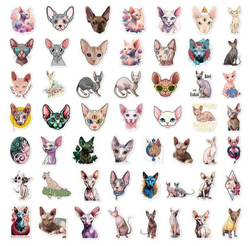 Sphynx cat stickers - cat,