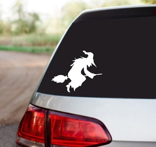 Halloween witch vinyl decal - witch,