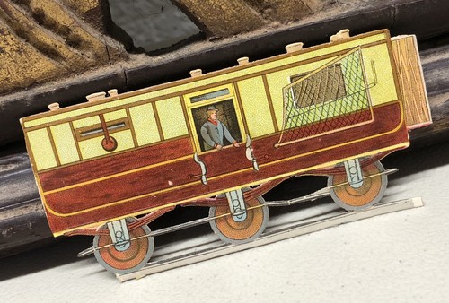 Mail train car die cut - train,