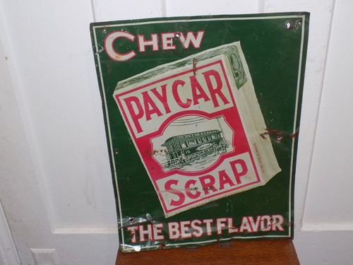 Vintage chew pay car scrap - chew,