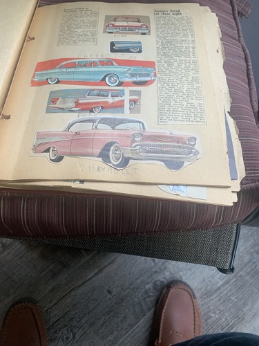 Scrap book with - with, colored