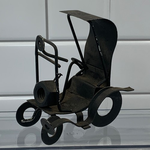 Vintage metal scrap art - metal,