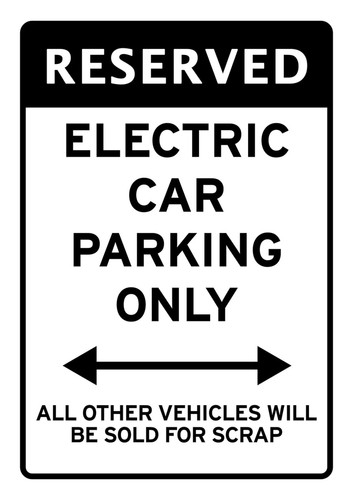 Electric car parking all - car,