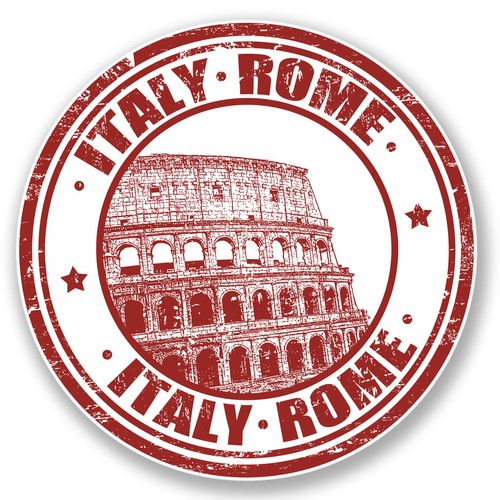 Italy rome vinyl sticker - 2,