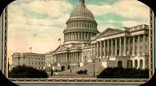 Victorian scrap cutout - victorian, capitol