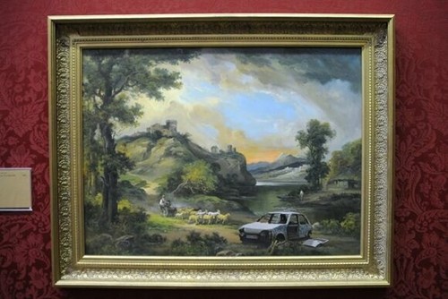 Banksy street artist scrap - banksy,
