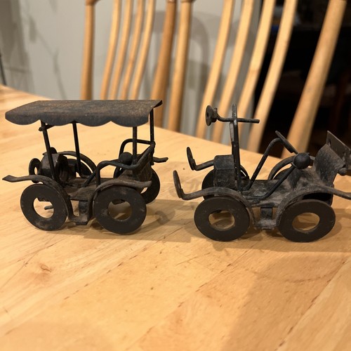 Metal art figure car buggy - art, 2
