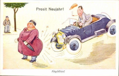 New year man drives - year,