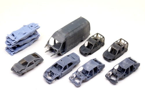 Scrap yard cars - yard, and