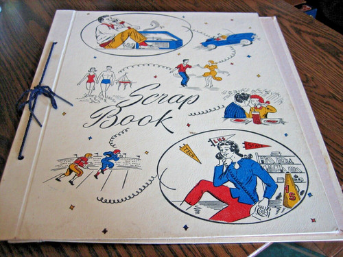 Vintage 1950 era scrap book - 1950's,