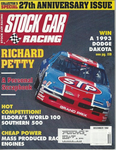 Stock car racing - racing, 1992