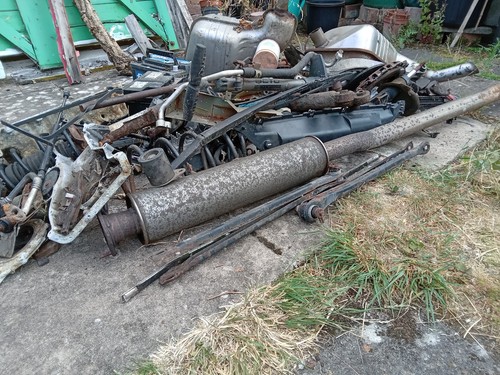 Scrap metal and aluminum car - scrap,