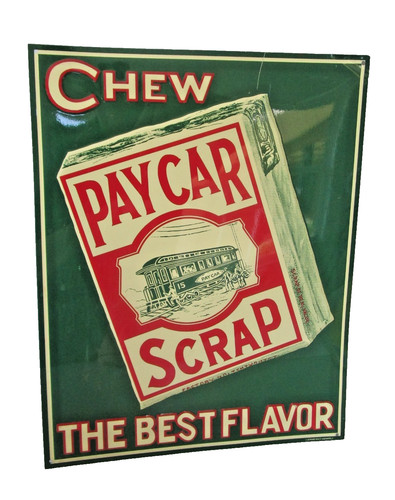 Vintage pay car scrap - vintage, chewing