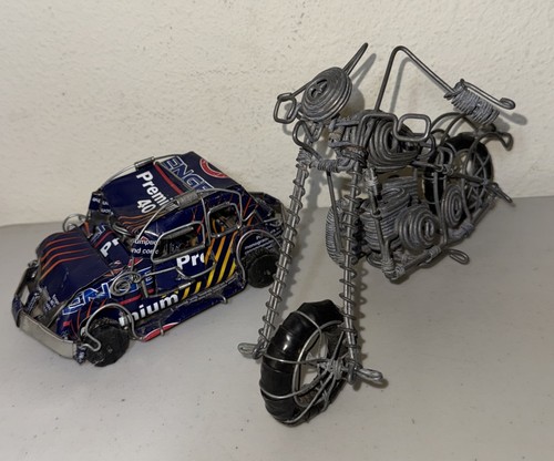 Hand made recycled scrap - made, metal