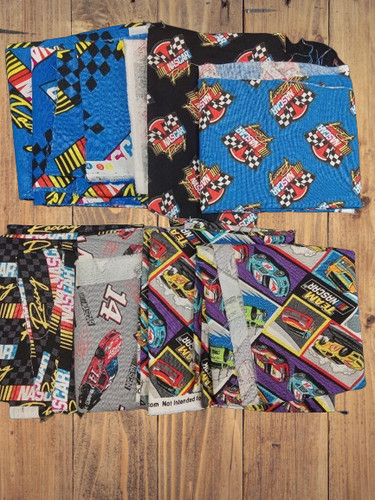Assorted car racing fabric 1 - car,
