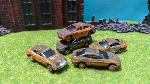 Piece rusty model cars for - 5,