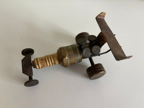 Handmade scrap metal and - metal, spark