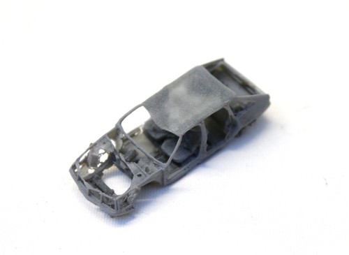 Scrap gutted car - car, a