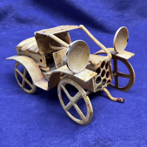 Scrap metal art jalopy - art, car