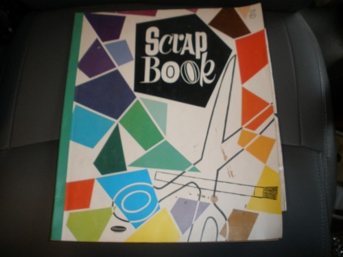 Vintage scrap book magazine - book,