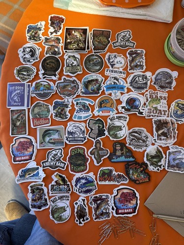 Bass stickers tackle - x, box